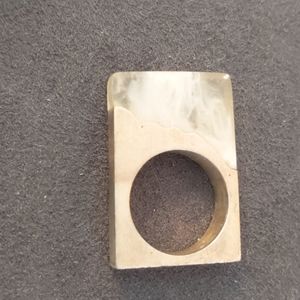 Quartz and Sterling Silver Scupturql Ring